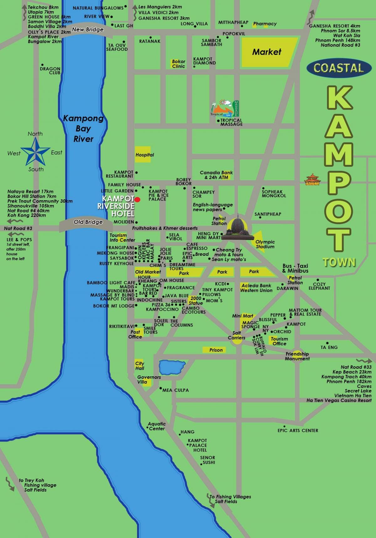 Harta kampot Cambodgia
