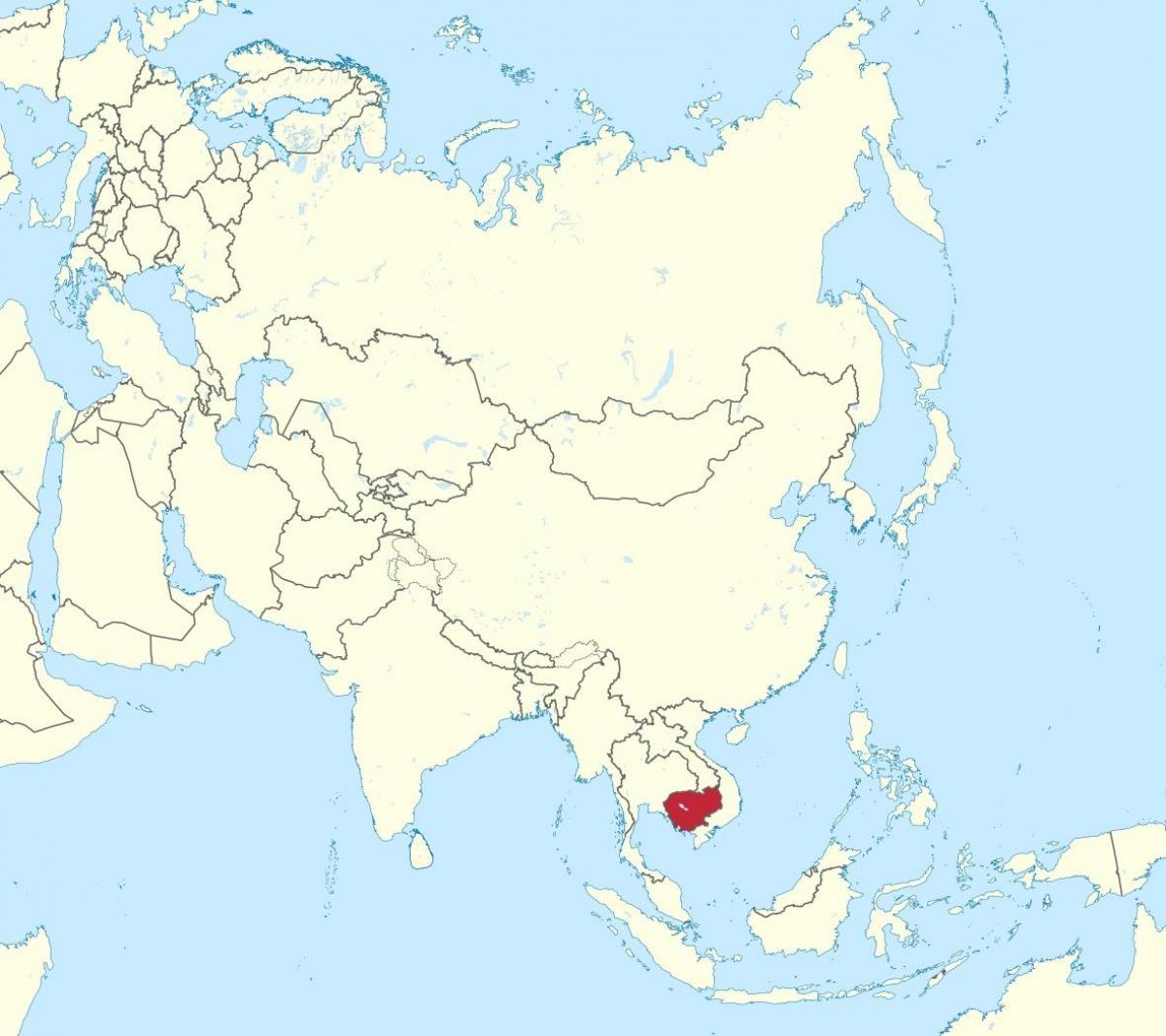 Harta Cambodgia în asia